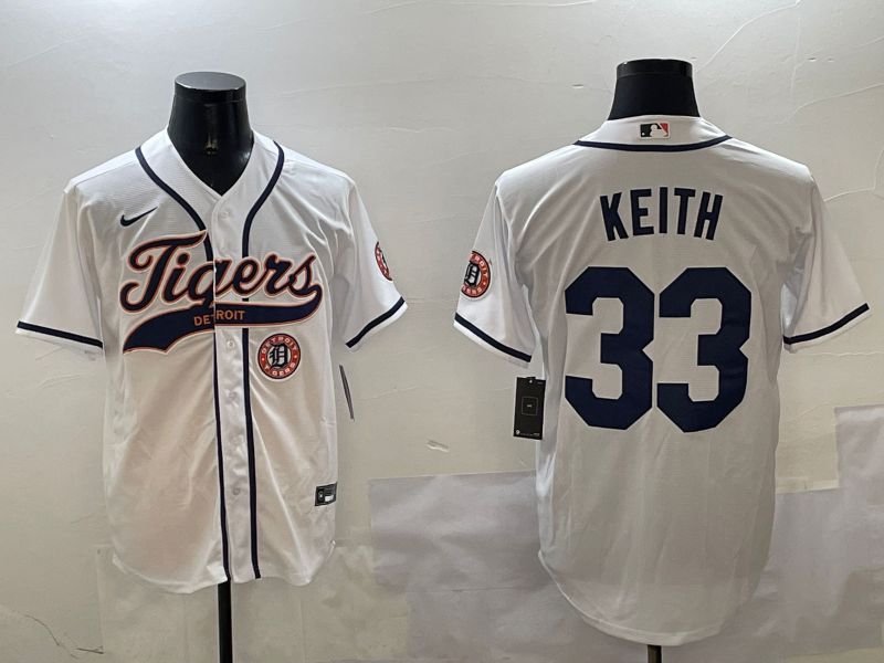 Men Detroit Tigers #33 Keith White Jointly Name 2025 Nike MLB Jersey style 5